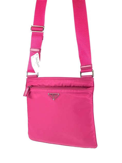 prada pink nylon shoulder bag|conscious prada nylon bag.